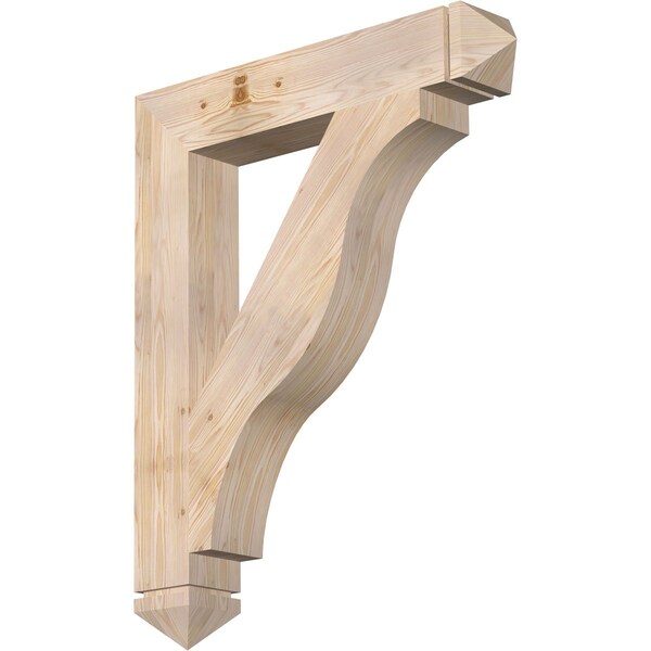 Ekena Millwork Funston Arts & Crafts Smooth Bracket, Douglas Fir, 5 1/2"W x 34"D x 42"H BKT06X34X42FST03SDF - main
